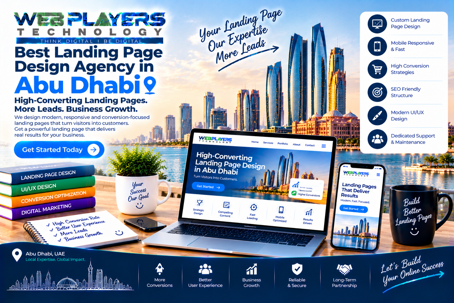 Best Landing Page Design Agency in Abu Dhabi for Business Growth 